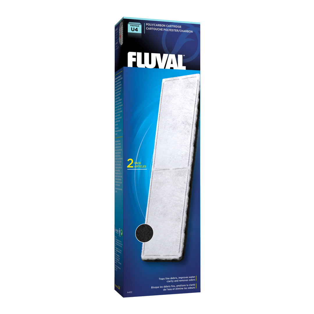 FLUVAL U4 Polyester/Charbon x2 pour Aquarium