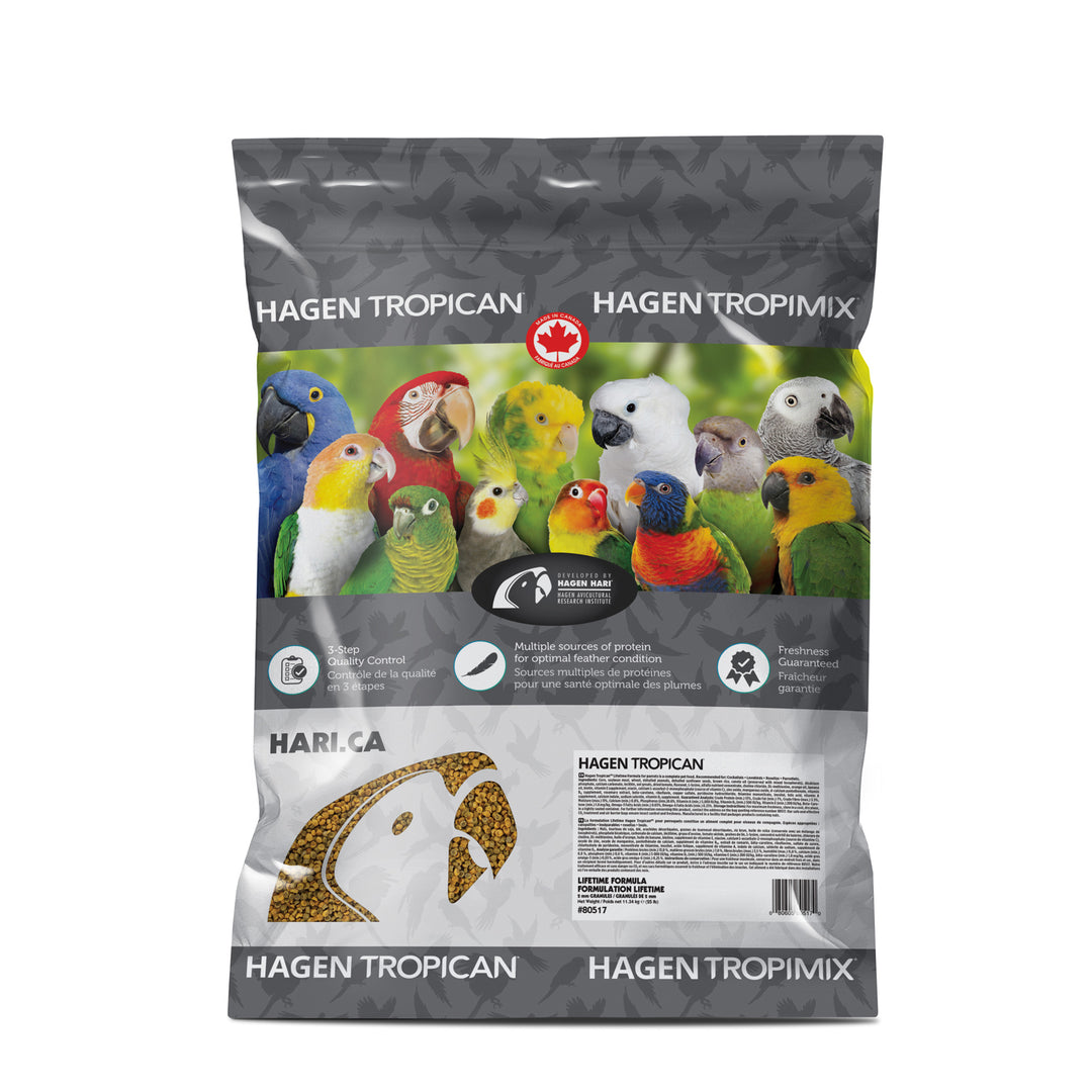 TROPICAN Nourriture Lifetime Perroquets 2mm 11.34kg