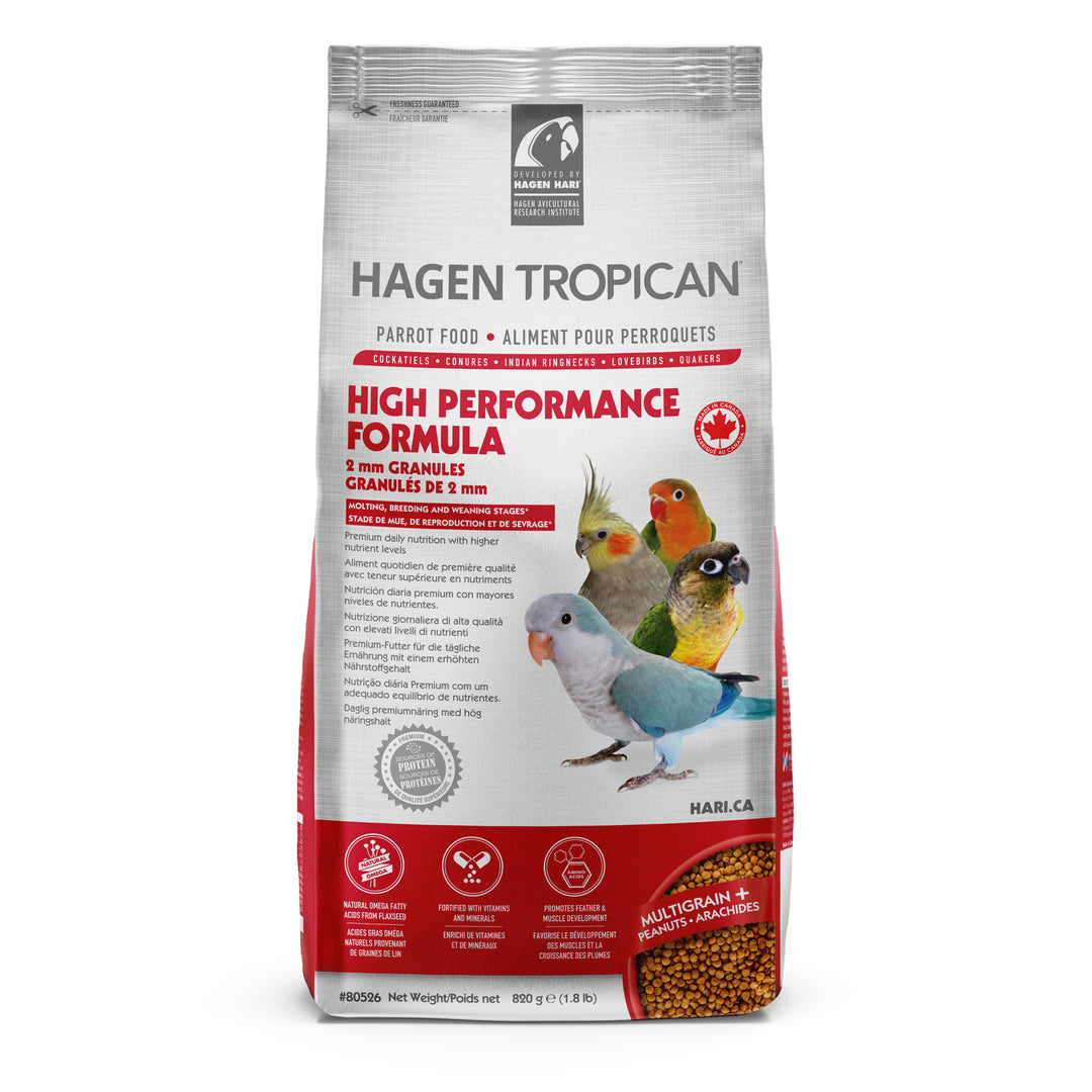 TROPICAN Nourriture HP Perroquets 2mm 820g