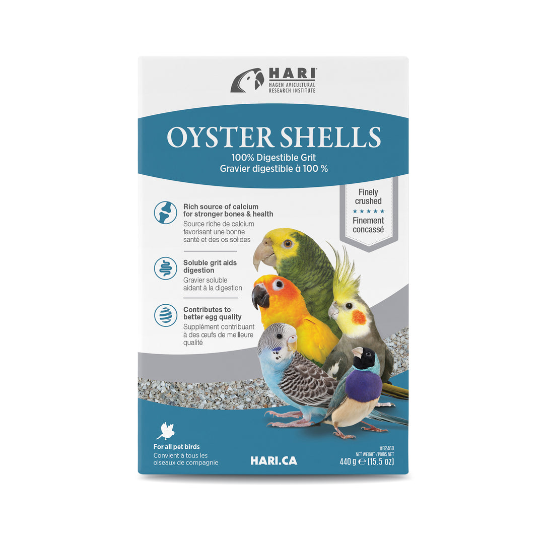 HARI Coquilles d'Huître 440g pour Oiseaux