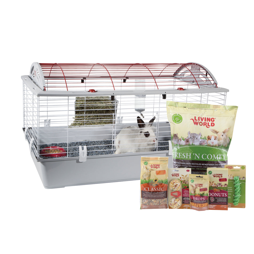 LW Cage Équipée De Luxe pour Lapin L