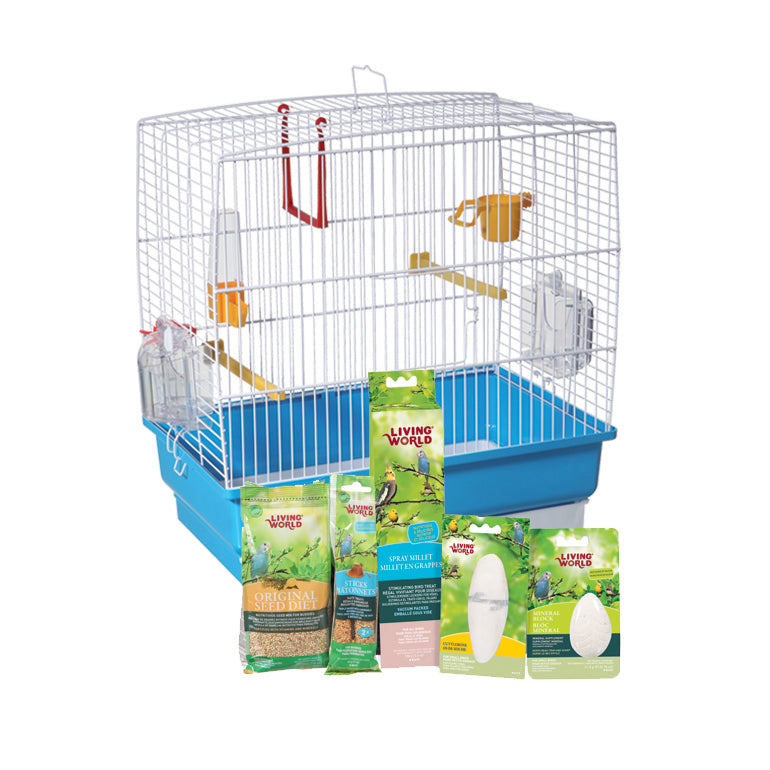LW Cage Équipée pour Perruches Ondulées
