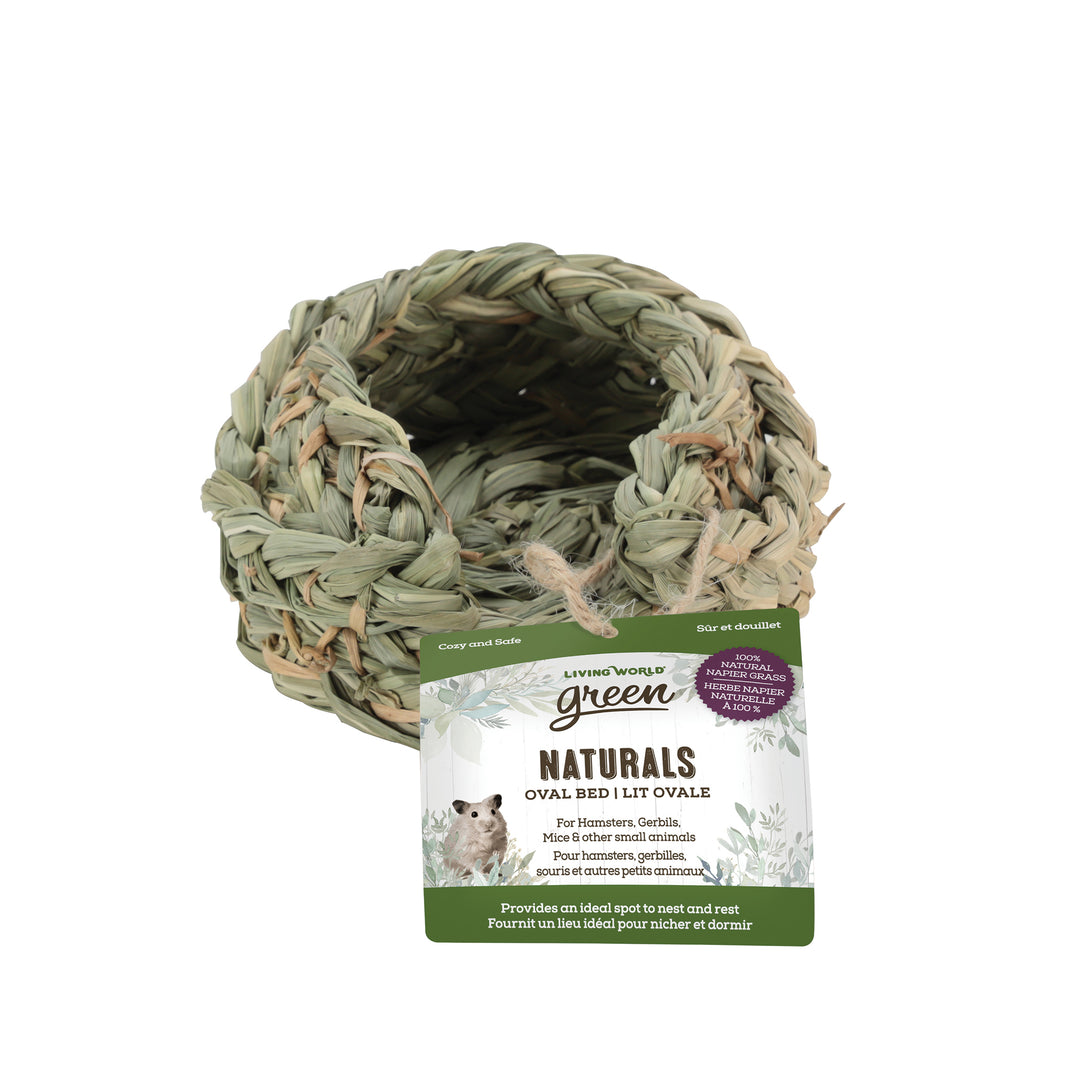 LW GREEN Lit Ovale Naturals pour Rongeur