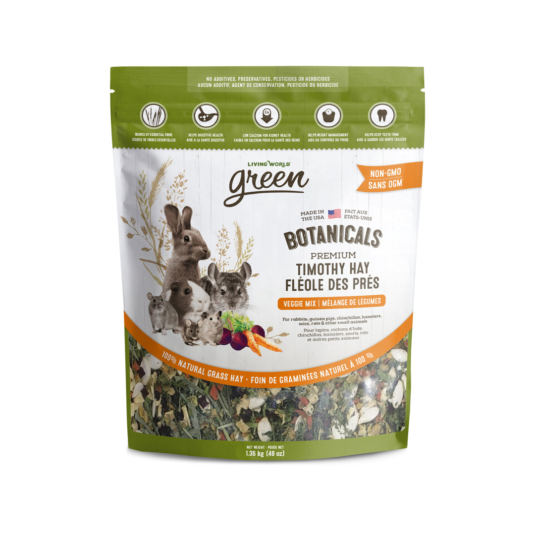 LW GREEN Nourriture Rongeur Fléole des Près Botanicals Légumes 1.36kg