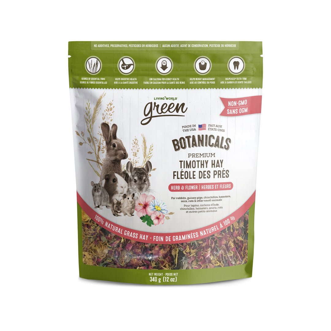 LW GREEN Nourriture Rongeur Fléole des Près Botanicals Herbes & Fleurs 340g