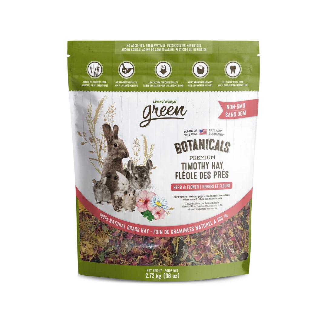 LW GREEN Nourriture Rongeur Fléole des Près Botanicals Herbes & Fleurs 2.7kg