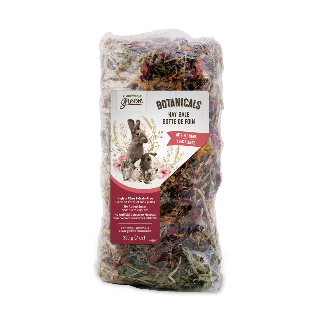 LW GREEN Gâteries Rongeur Galette de Foin Botanicals Fleurs 200g
