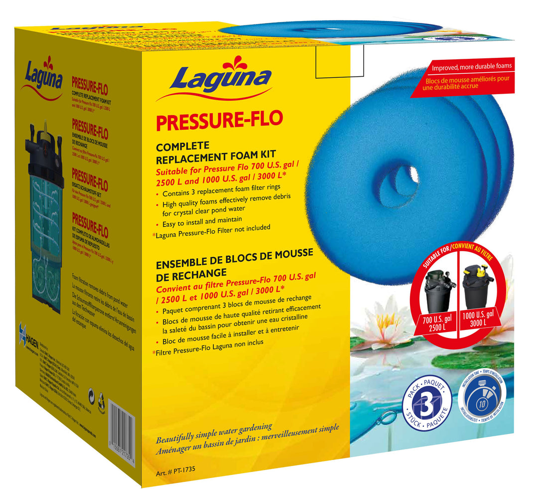 LAGUNA Mousse de Rechange Pressure-Flo 1000 x3