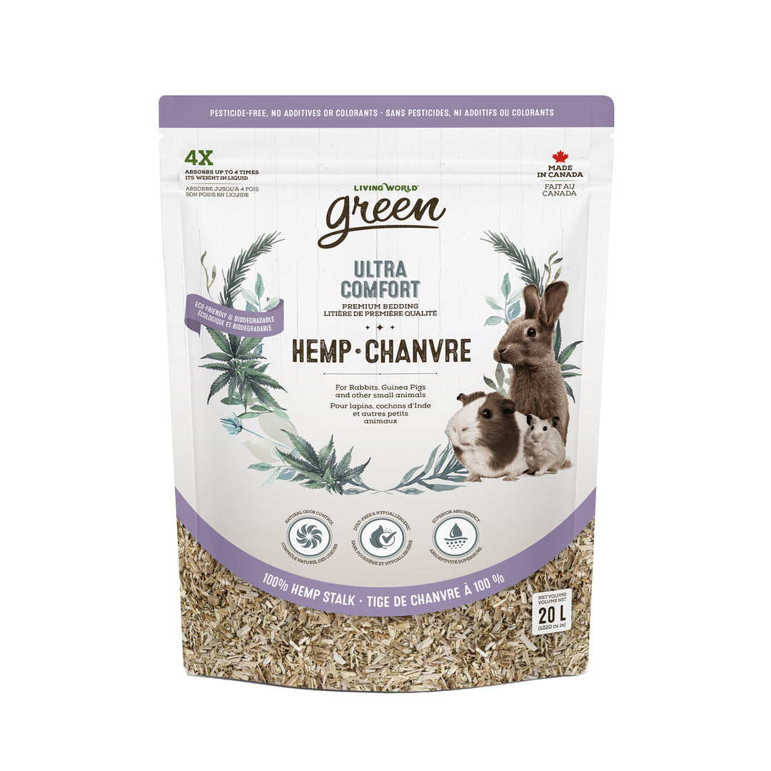 LW Green Litière de Chanvre Ultra Comfort 20L