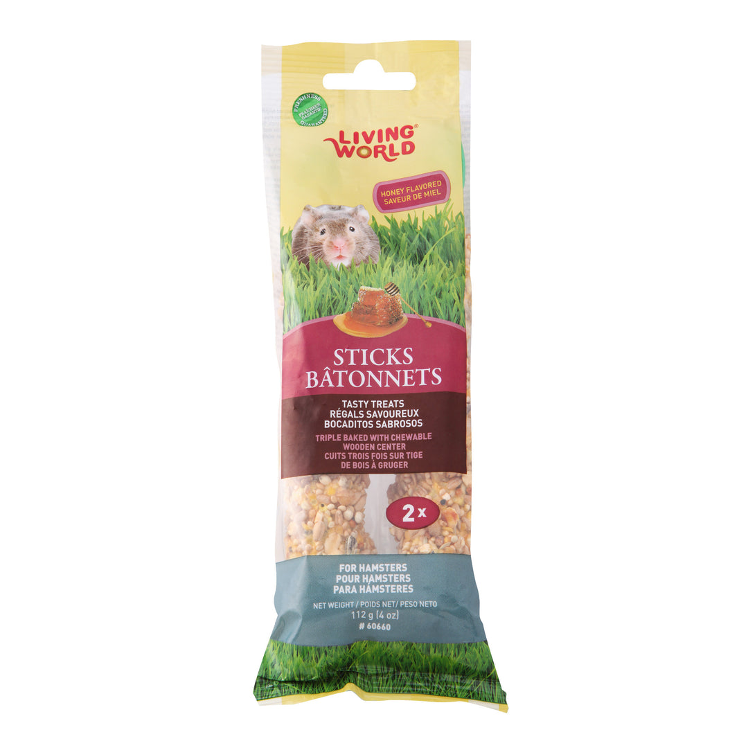 LW Gâteries Bâtonnets Hamsters Miel 112g x2