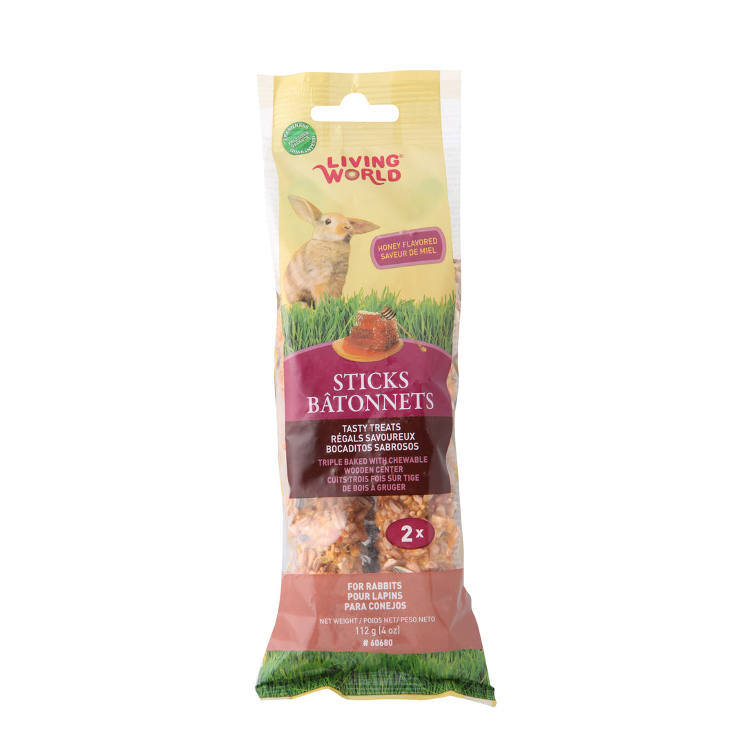 LW Gâteries Bâtonnets Lapins Miel 112g x2