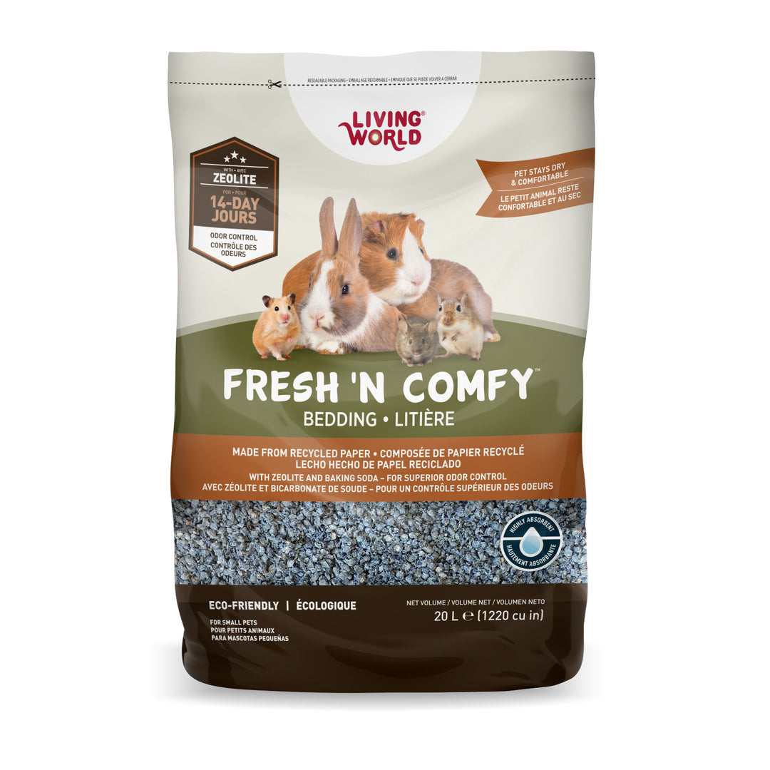 LW Litière Rongeur Fresh 'N Comfy, Bleue 20L
