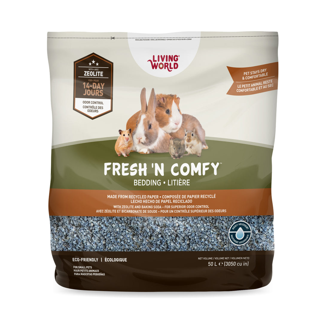 LW Litière Rongeur Fresh 'N Comfy, Bleue 50L