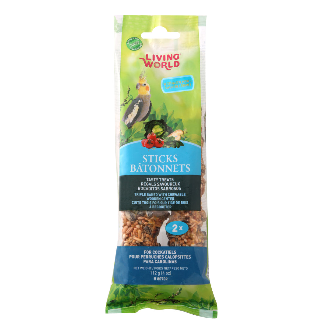 LW Gâteries Bâtonnets Calopsittes, Saveur de Légumes 110 x2