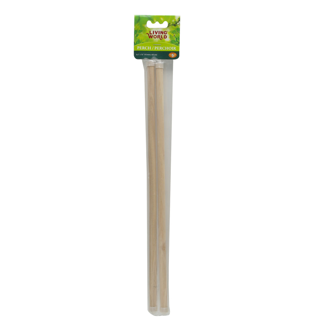 LW Perchoirs en Bois 16" Étroits x2 pour Oiseaux
