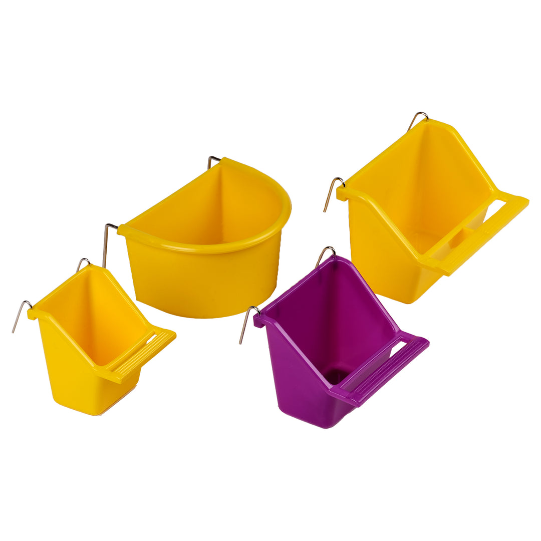 LW Auget à Graines avec Perchoir 55g M pour Oiseaux