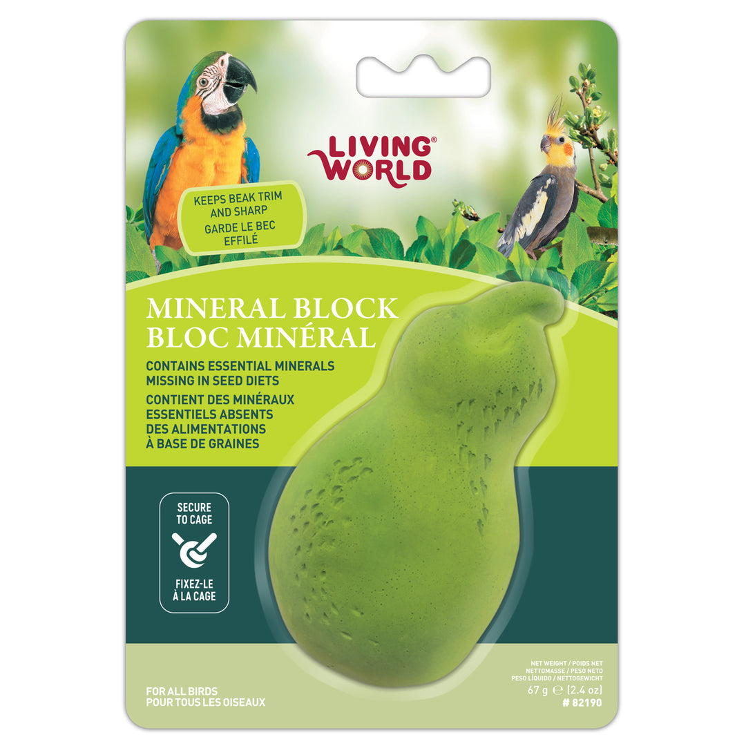 LW Gâteries Bloc Minéral M/G Oiseaux Poire Jaune
