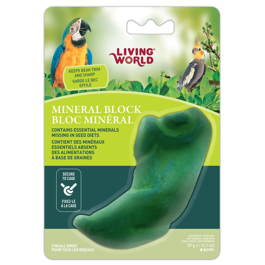 *LW Gâteries Bloc Minéral M/G Oiseaux Poivron Vert