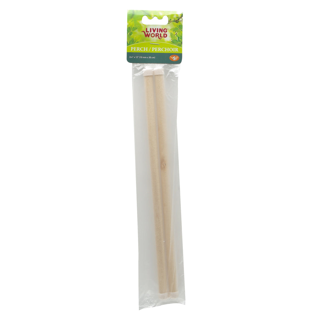 LW Perchoirs en Bois 12" Étroits x2 pour Oiseaux
