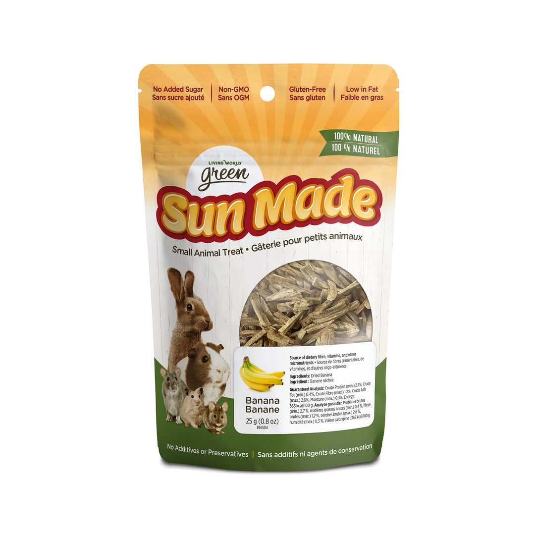 LW GREEN Gâteries Rongeur Sun Made Banane 25g