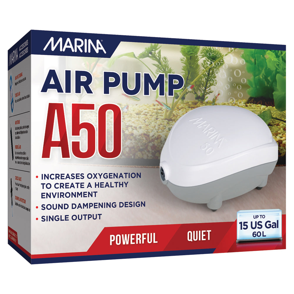 MARINA 50 Pompe à Air 15G pour Aquarium