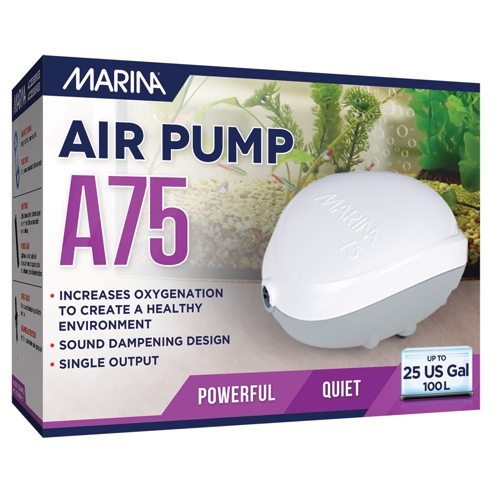 MARINA 75 Pompe à Air 25G pour Aquarium