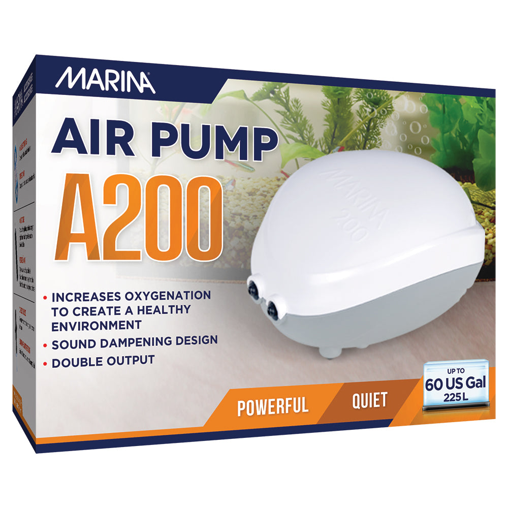 MARINA 200 Pompe à Air 53G pour Aquarium