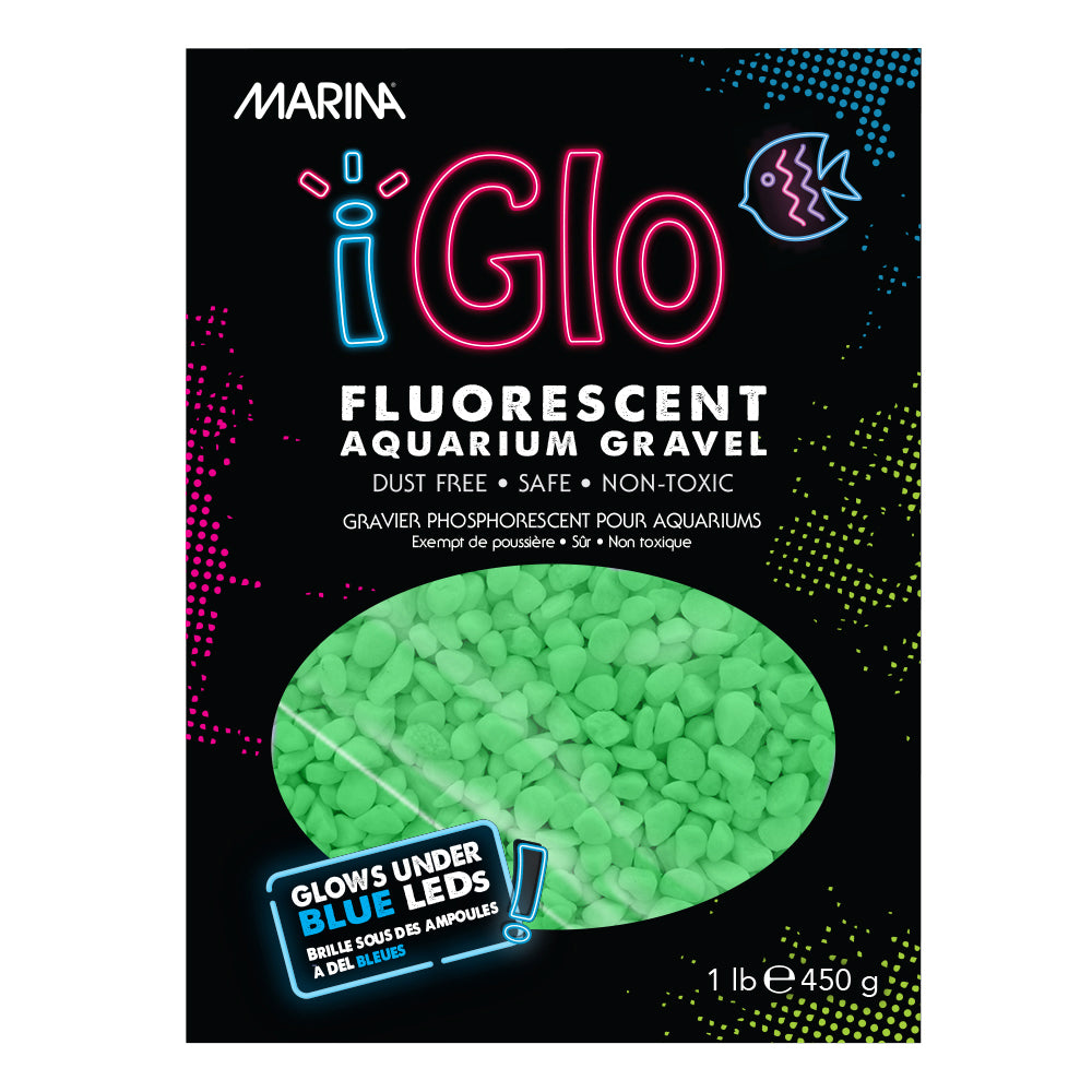 MARINA iGlo Gravier iGlo 450g Vert pour Aquarium