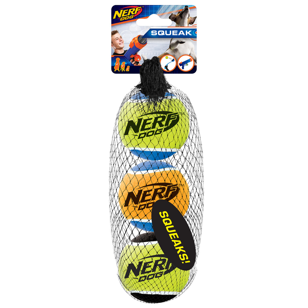 NERF Jouet Chien Balles de Tennis Sonores 2.5" M