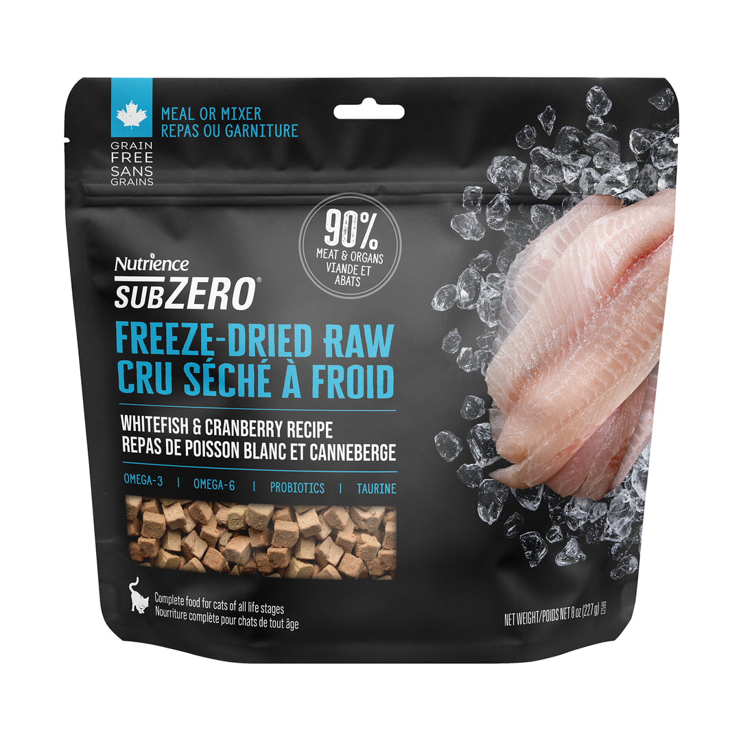 NUTRIENCE SUBZERO FD Chat Poisson Blanc & Canneberge 227g