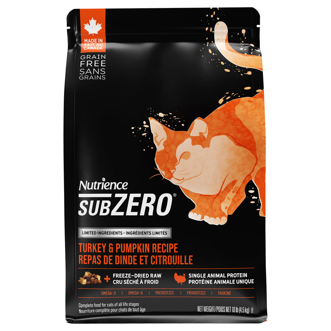 NUTRIENCE SUBZERO LID Chat Dinde & Citrouille SG 4.54kg