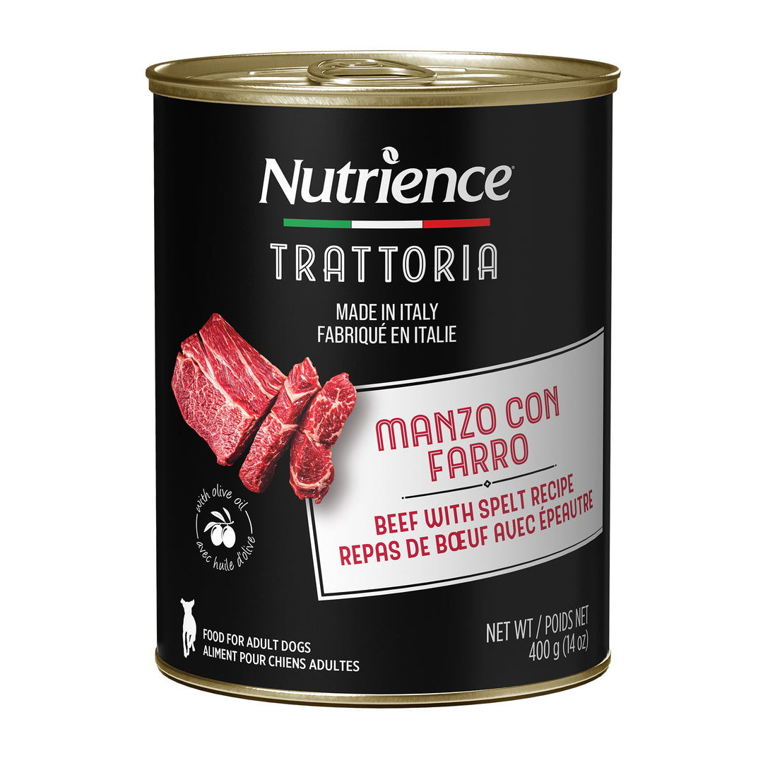 NUTRIENCE TRATTORIA Chien Pâté Boeuf & Épeautre 400g