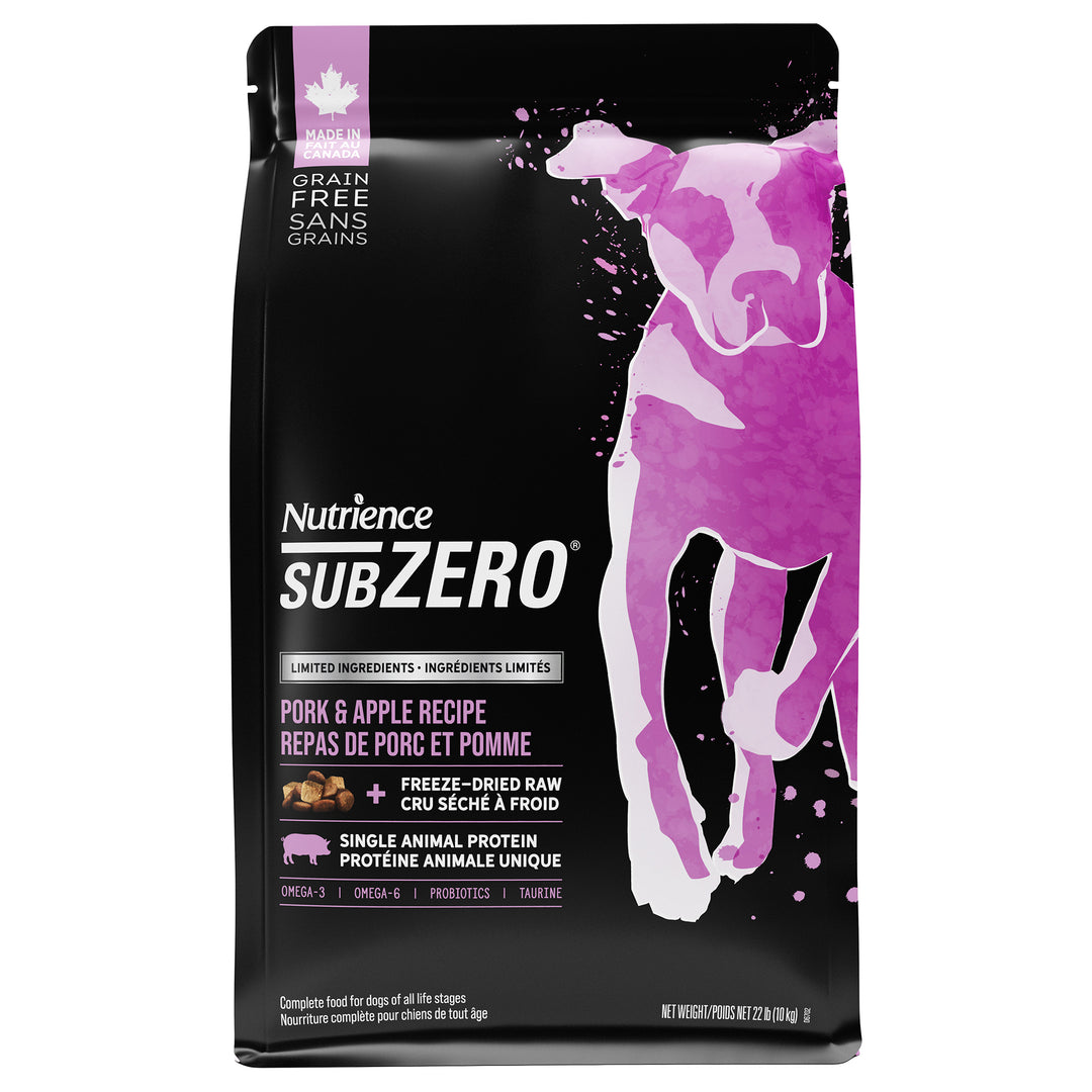 NUTRIENCE SUBZERO LID Chien Porc & Pomme SG 10kg