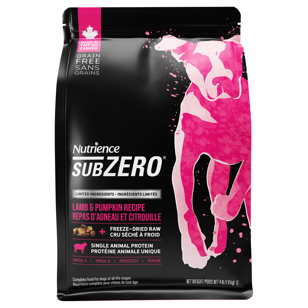 NUTRIENCE SUBZERO LID Chien Agneau & Citrouille SG 1.8kg