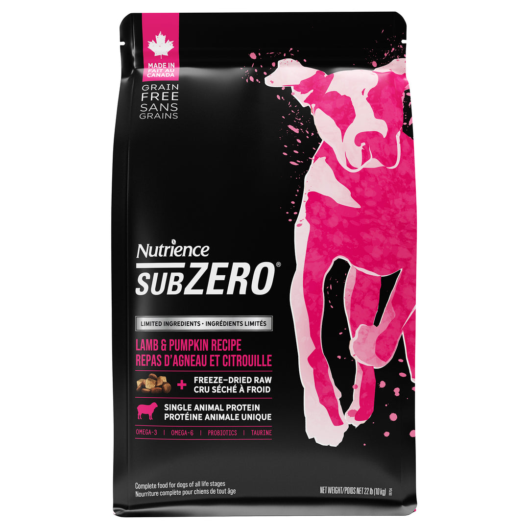 NUTRIENCE SUBZERO LID Chien Agneau & Citrouille SG 10kg