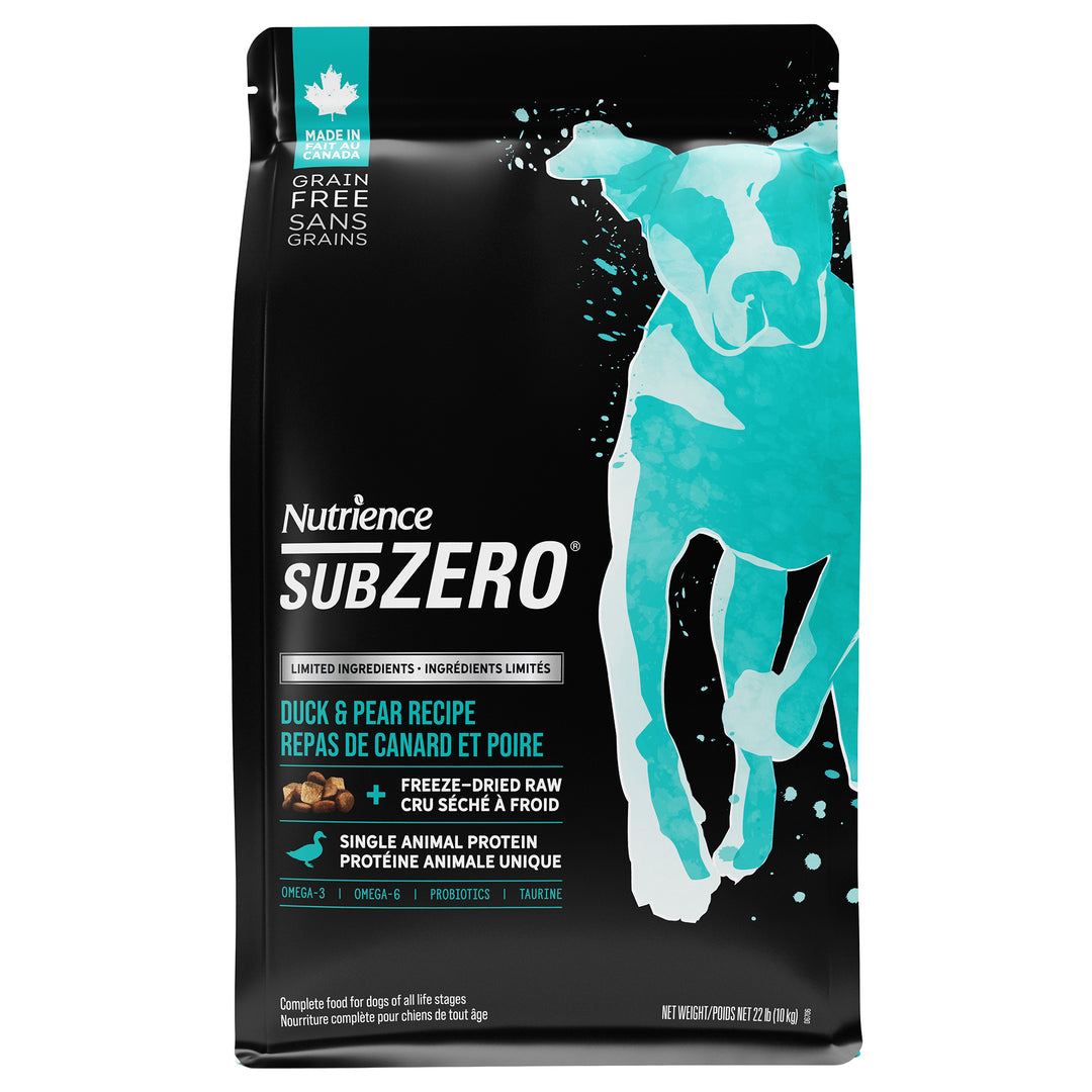 NUTRIENCE SUBZERO LID Chien Canard & Poire SG 10kg