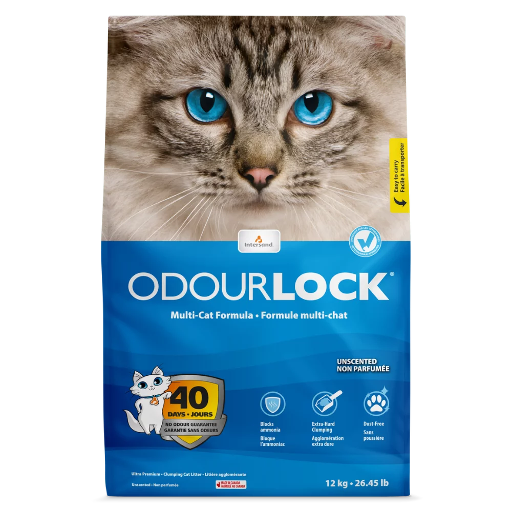 Intersand OdourLock - Non Parfumée - Litière Agglomérante pour Chats