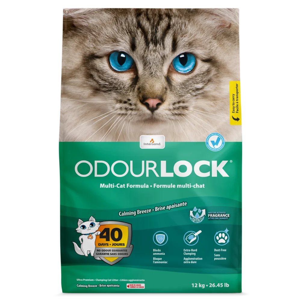 Intersand OdourLock - Brise Apaisante - Litière Agglomérante pour Chats