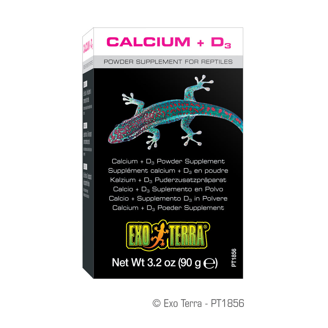 EXO TERRA Supplément Calcium + D3 en Poudre 90gpour Reptiles