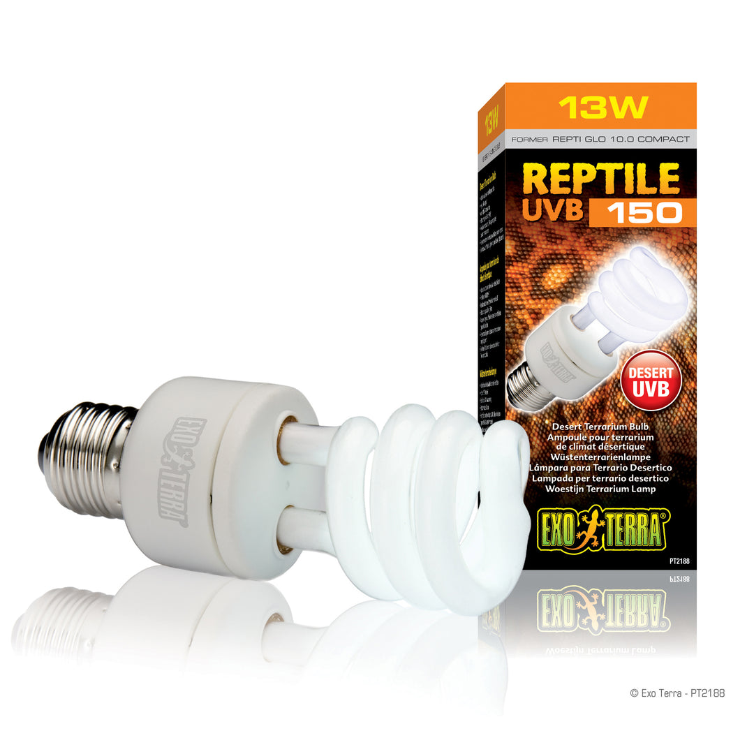 EXO TERRA Ampoule 13W Fluocompacte UVB150 pour Reptiles