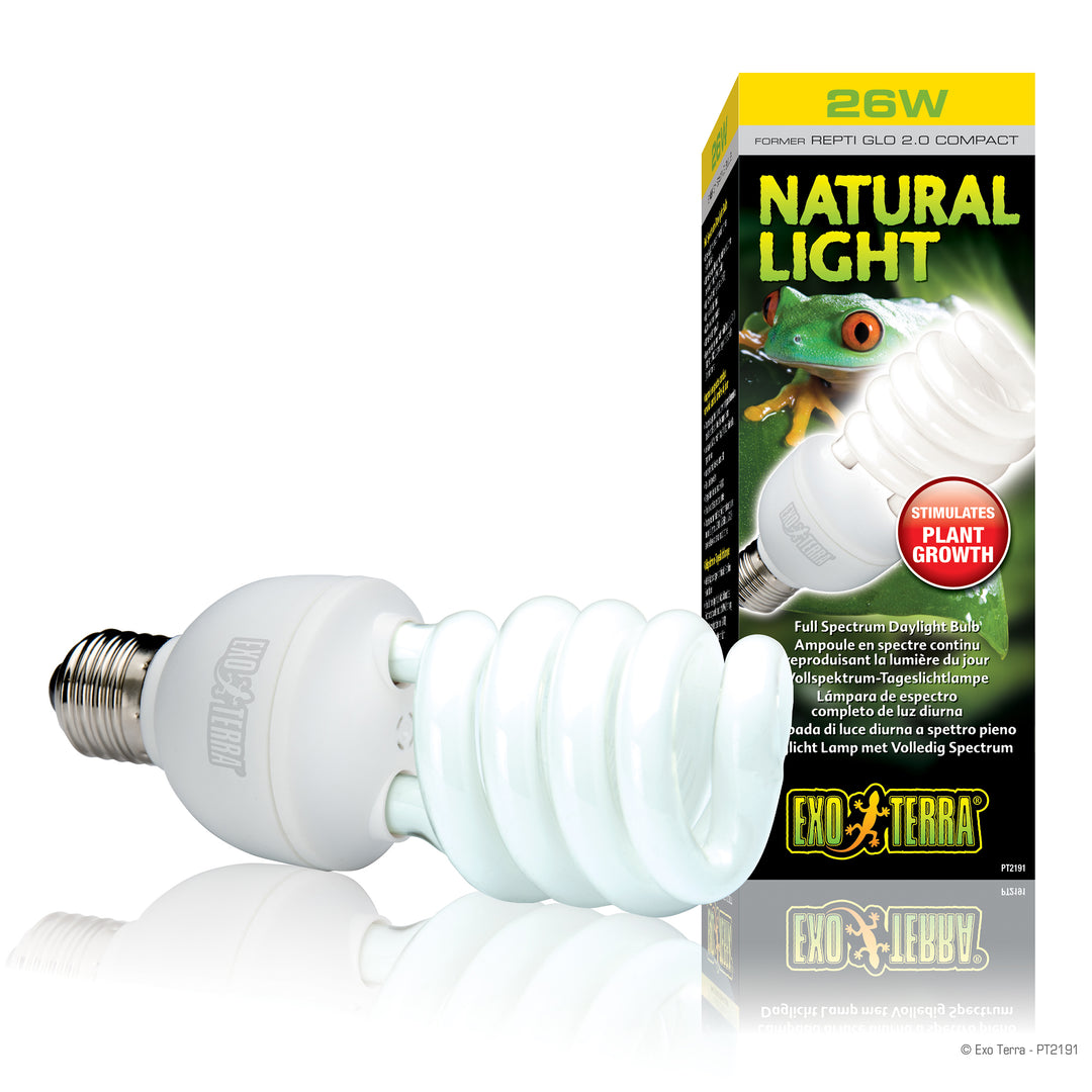 EXO TERRA Ampoule 26W Fluocompacte Natural Light pour Reptiles