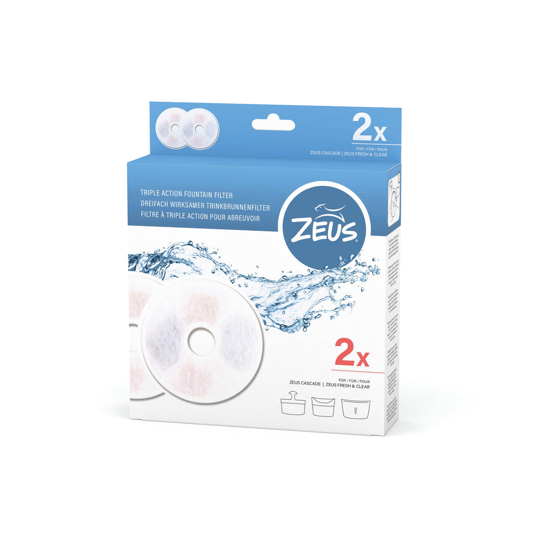 ZEUS Filtres à Triple Action pour Abrevoir x2