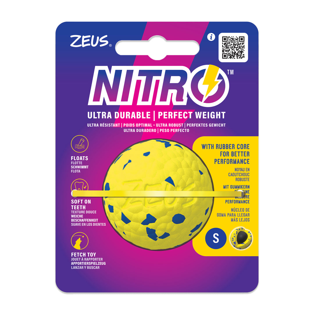 ZEUS NITRO Jouet Chien Balle Lestée S 2"