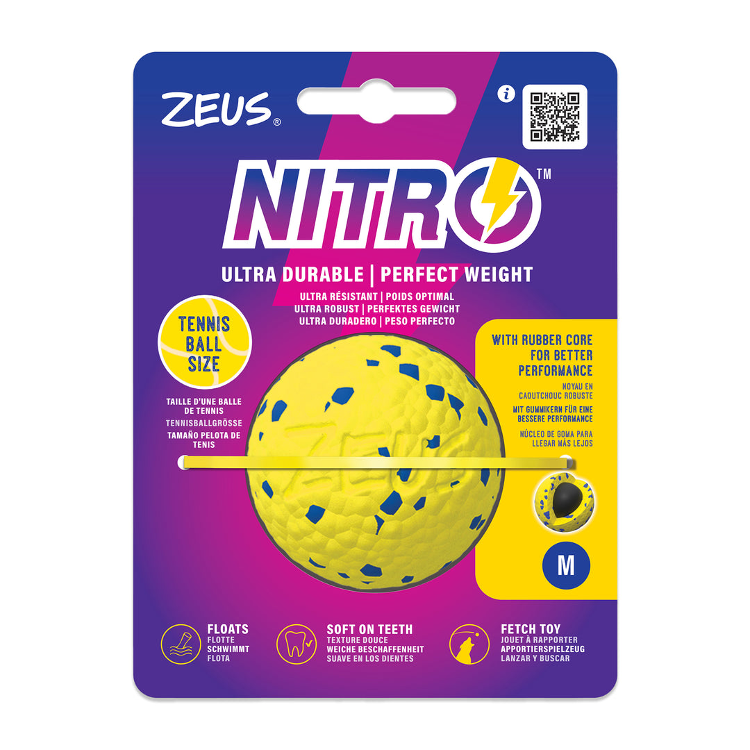 ZEUS NITRO Jouet Chien Balle Lestée M 2.5"