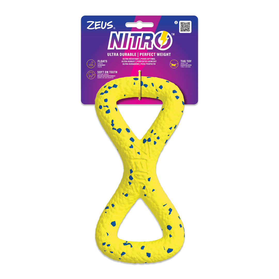 ZEUS NITRO Jouet Chien Anneau en 8 à Tirer 8.6"