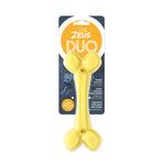 Voir l’image dans la galerie, ZEUS DUO Jouet Chien Os Parfum Noix Coco 7&quot; Jaune
