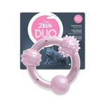 Voir l’image dans la galerie, ZEUS DUO Jouet Chien Anneau Parfum Noix Coco 6&quot; Rose
