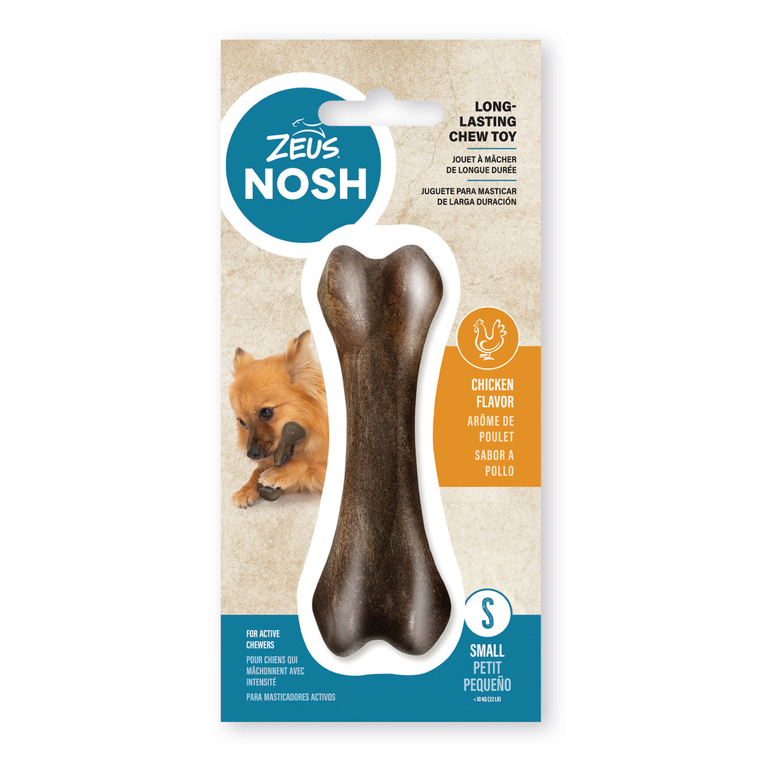 ZEUS NOSH Jouet Chien Os Robuste Poulet S
