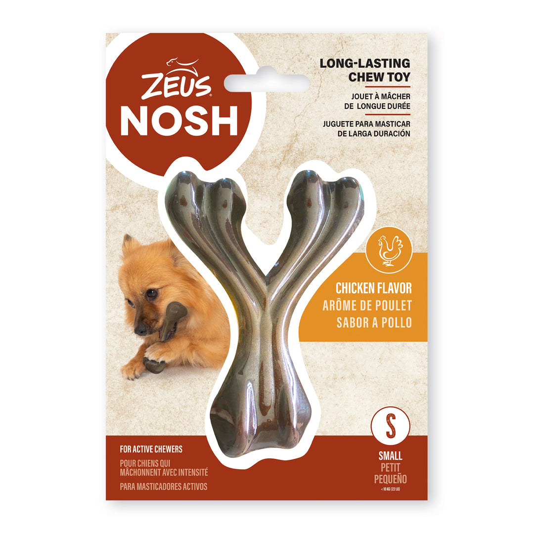 ZEUS NOSH Jouet Chien Os du Bonheur Poulet S