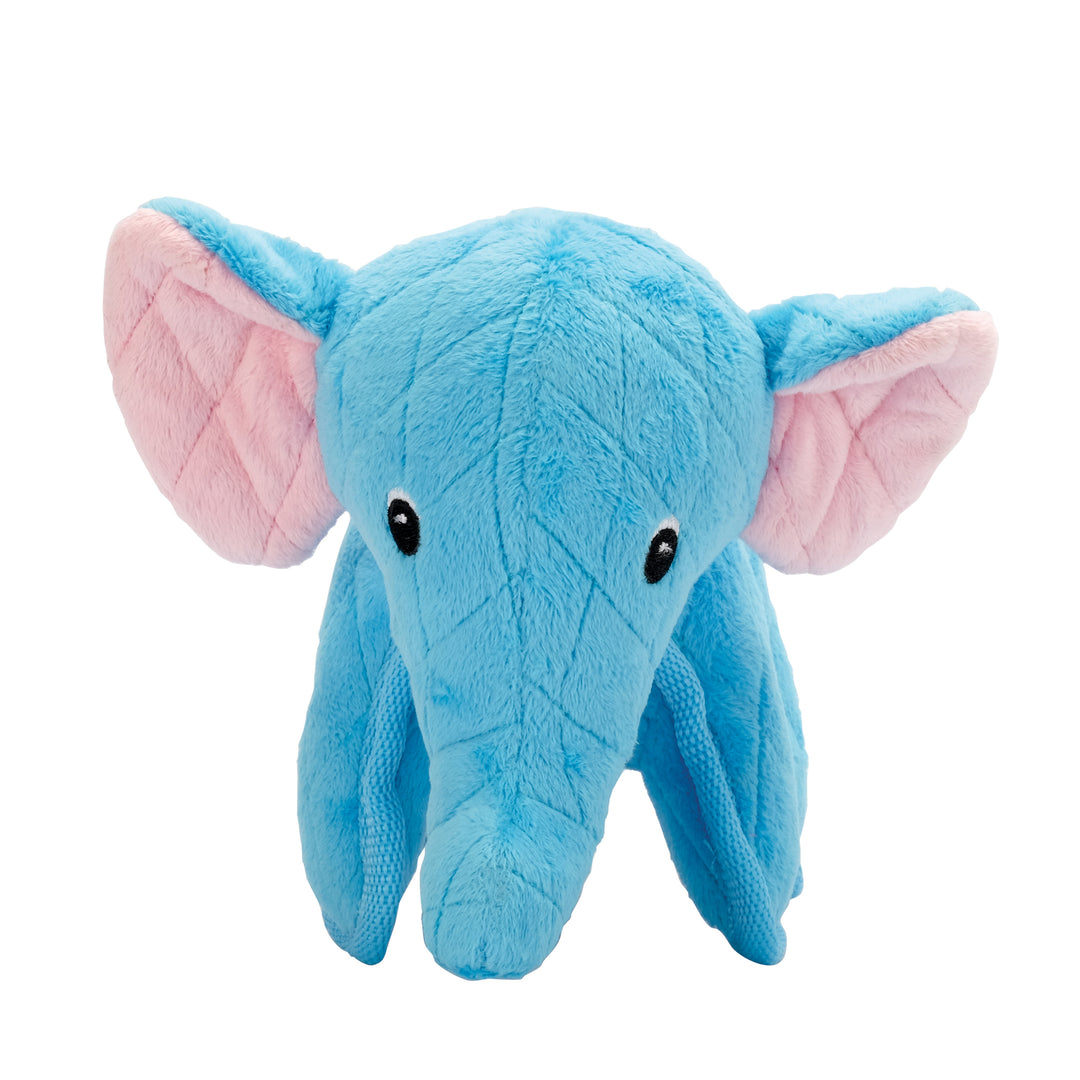 ZEUS SAFARI Jouet Chien Éléphant Bleu 6.5"
